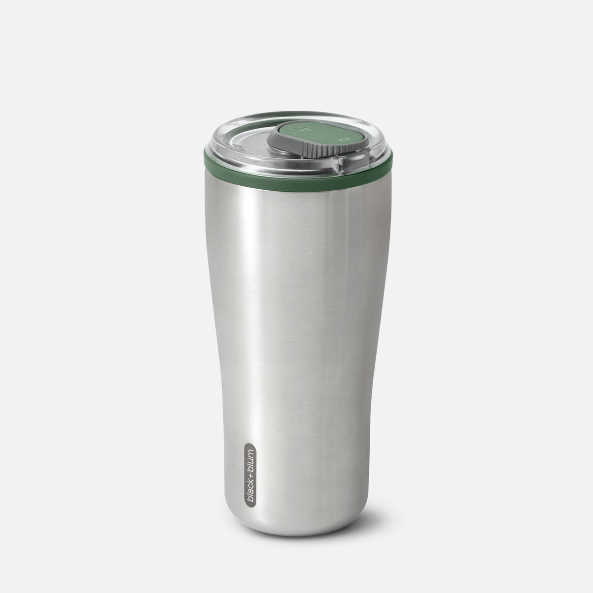 Insulated travel tumbler leak proof green