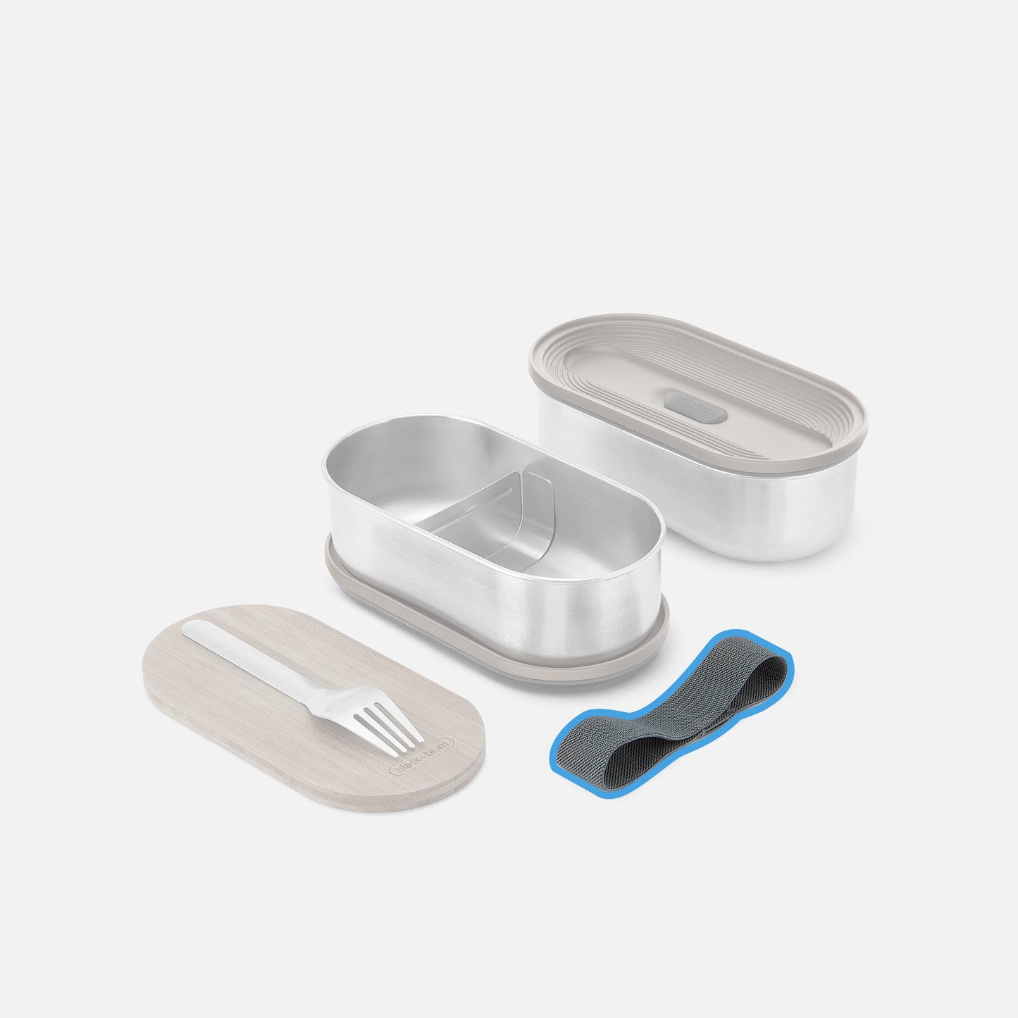 replacement STEEL BENTO SILICONE BAND - GREY