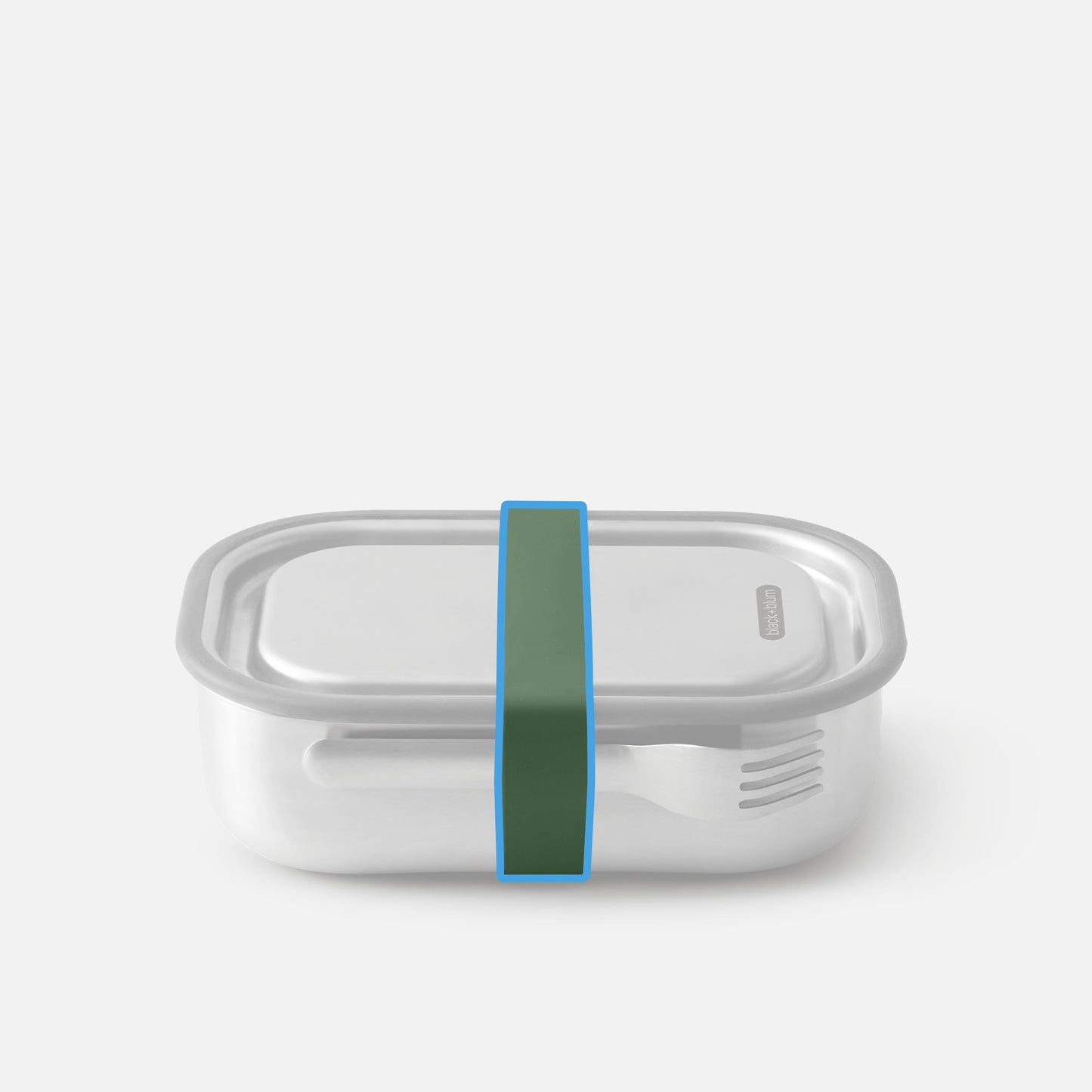 replacement STAINLESS STEEL BOX (BOTH SIZES)- SILICONE BAND