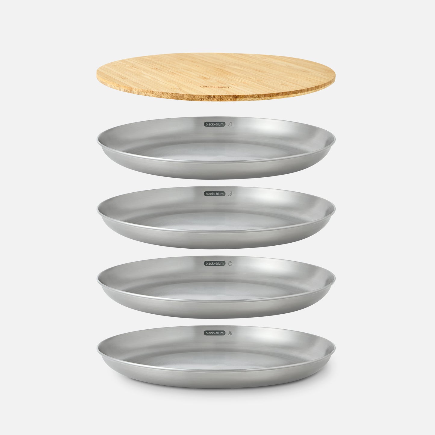 STAINLESS STEEL PLATE SET