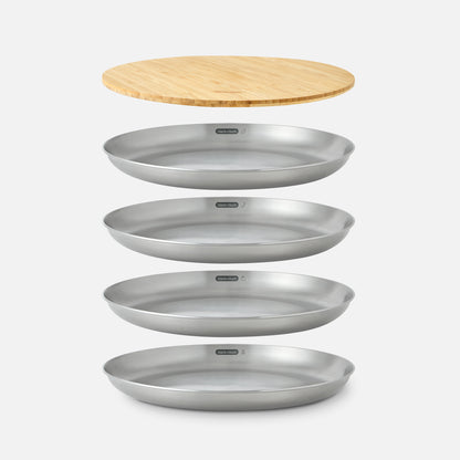 STAINLESS STEEL PLATE SET